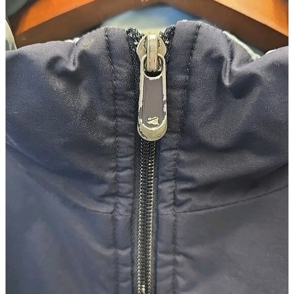 Vintage Nike 000 Mens Y2K Puffer Coat Sz L Blue Embroidered Jacket - Picture 10 of 10